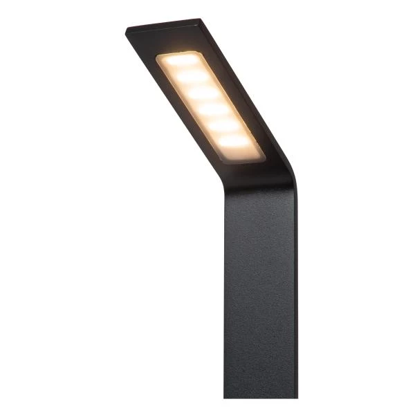 Lucide LAWFORD - Borne extérieur - LED - 1x6W 3000K - IP54 - Noir - détail 2